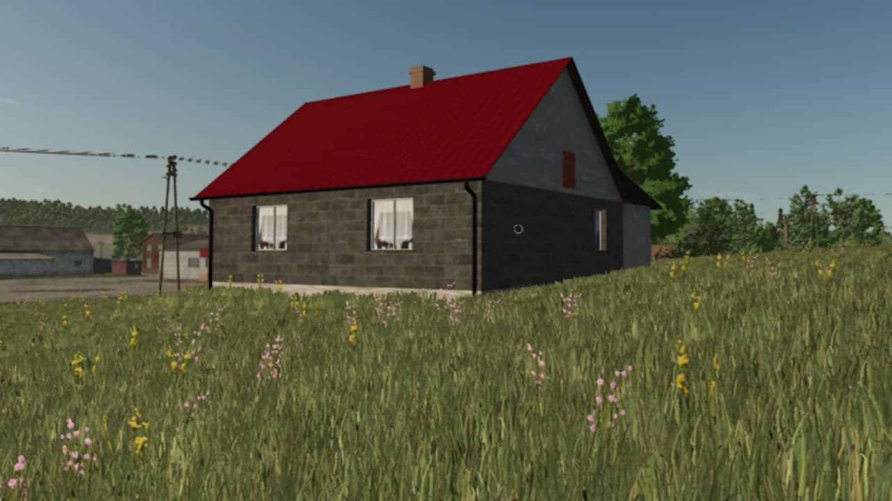 Polish house with an extension