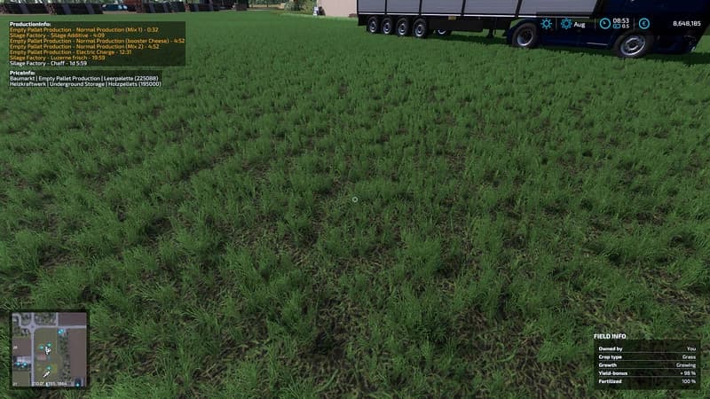 PRODUCTION INFO HUD 6