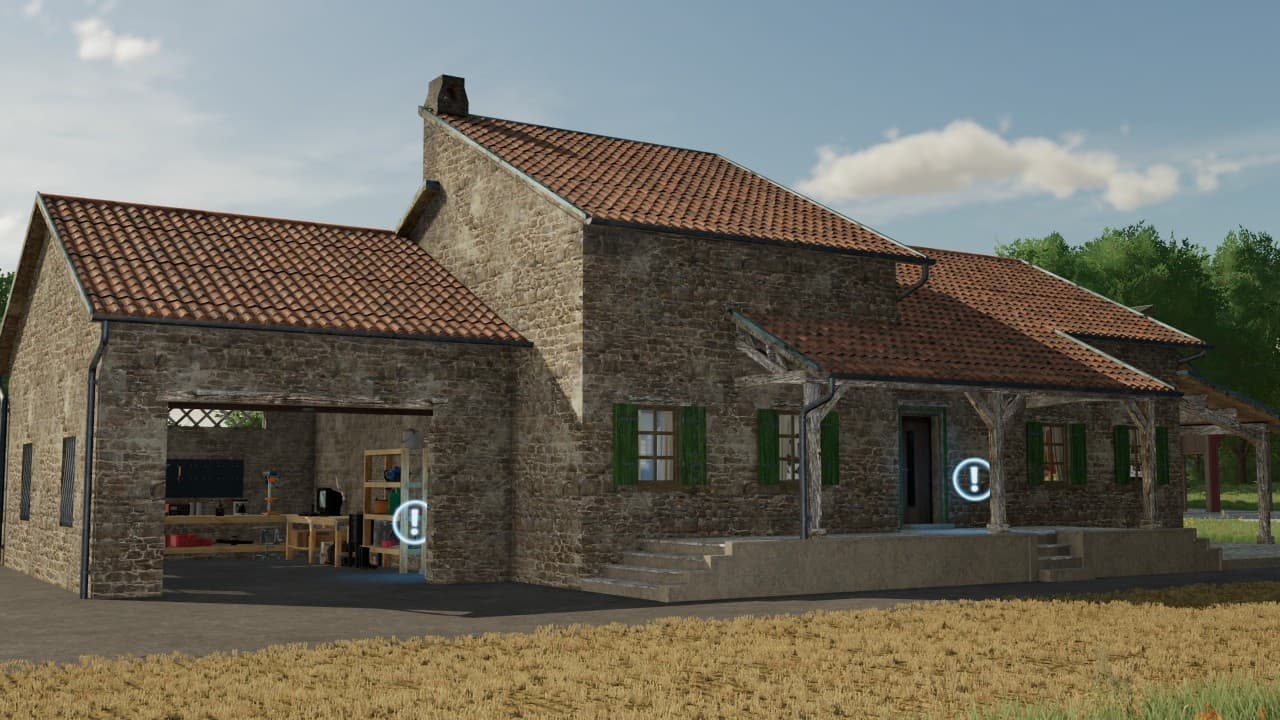 Provençal house Realistic textures 3