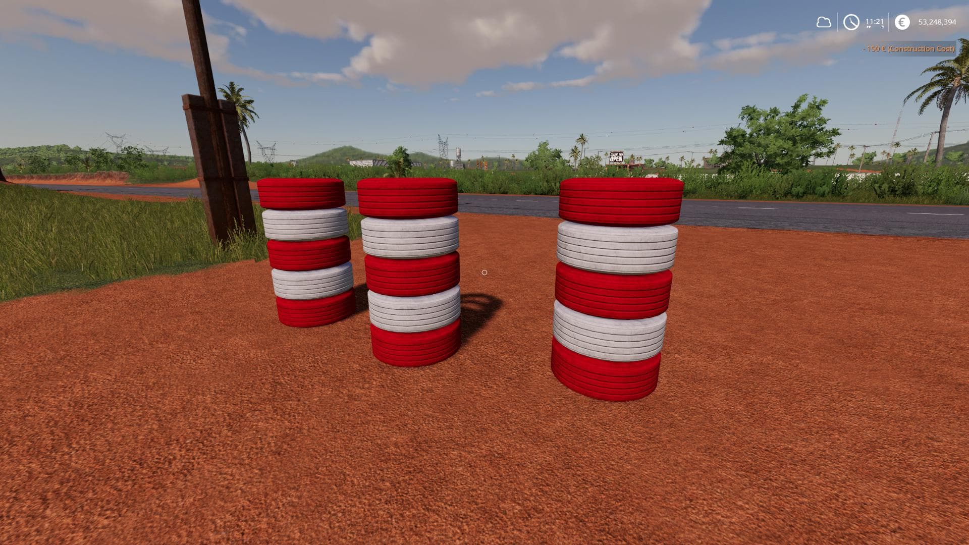 RACETRACK TIRE PILE 2