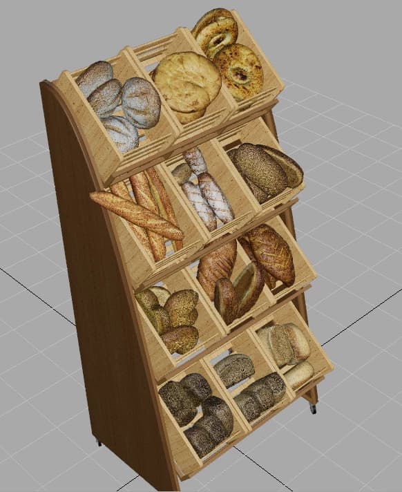 RACK WITH BREAD