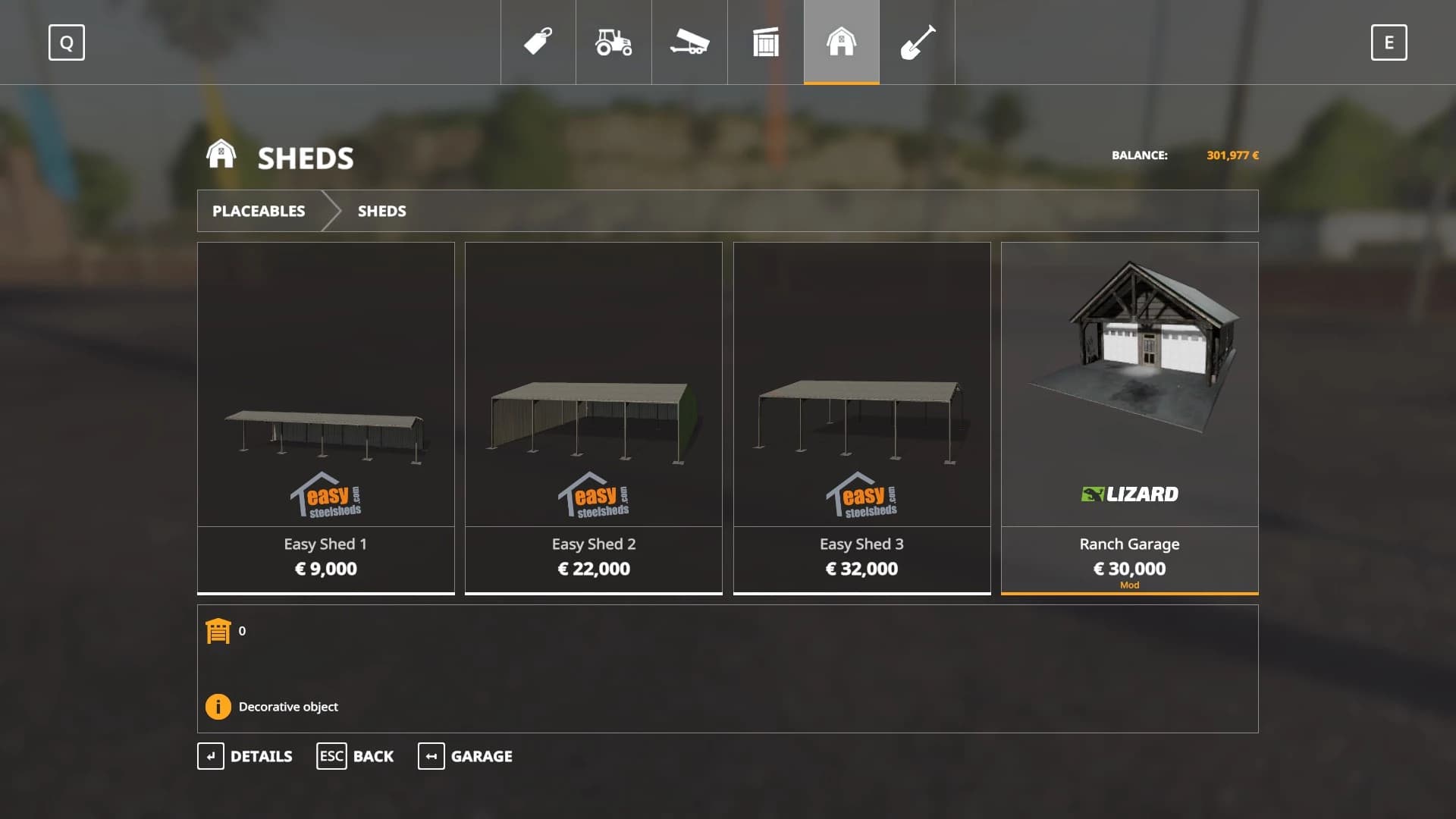 RANCH SET GRAY