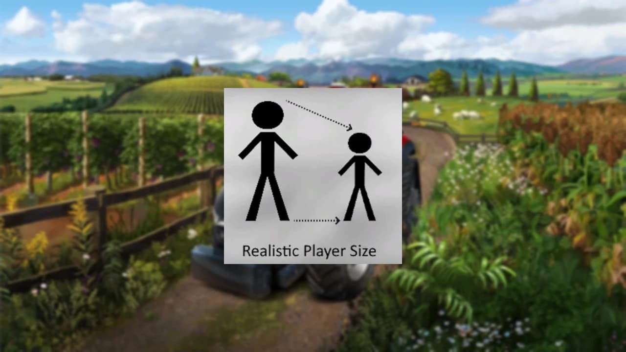 REALISTIC PLAYER SIZE