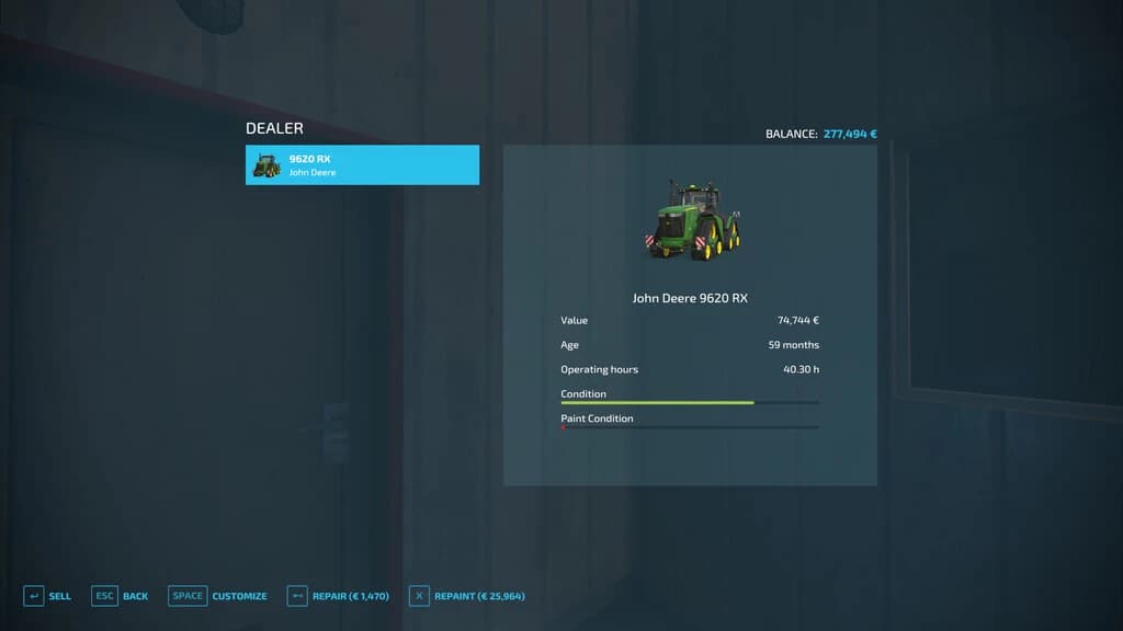 REPAIR AND PAINT SETTINGS 3