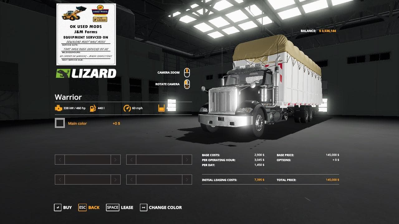 ROUND COTTON MODULE TRUCK
