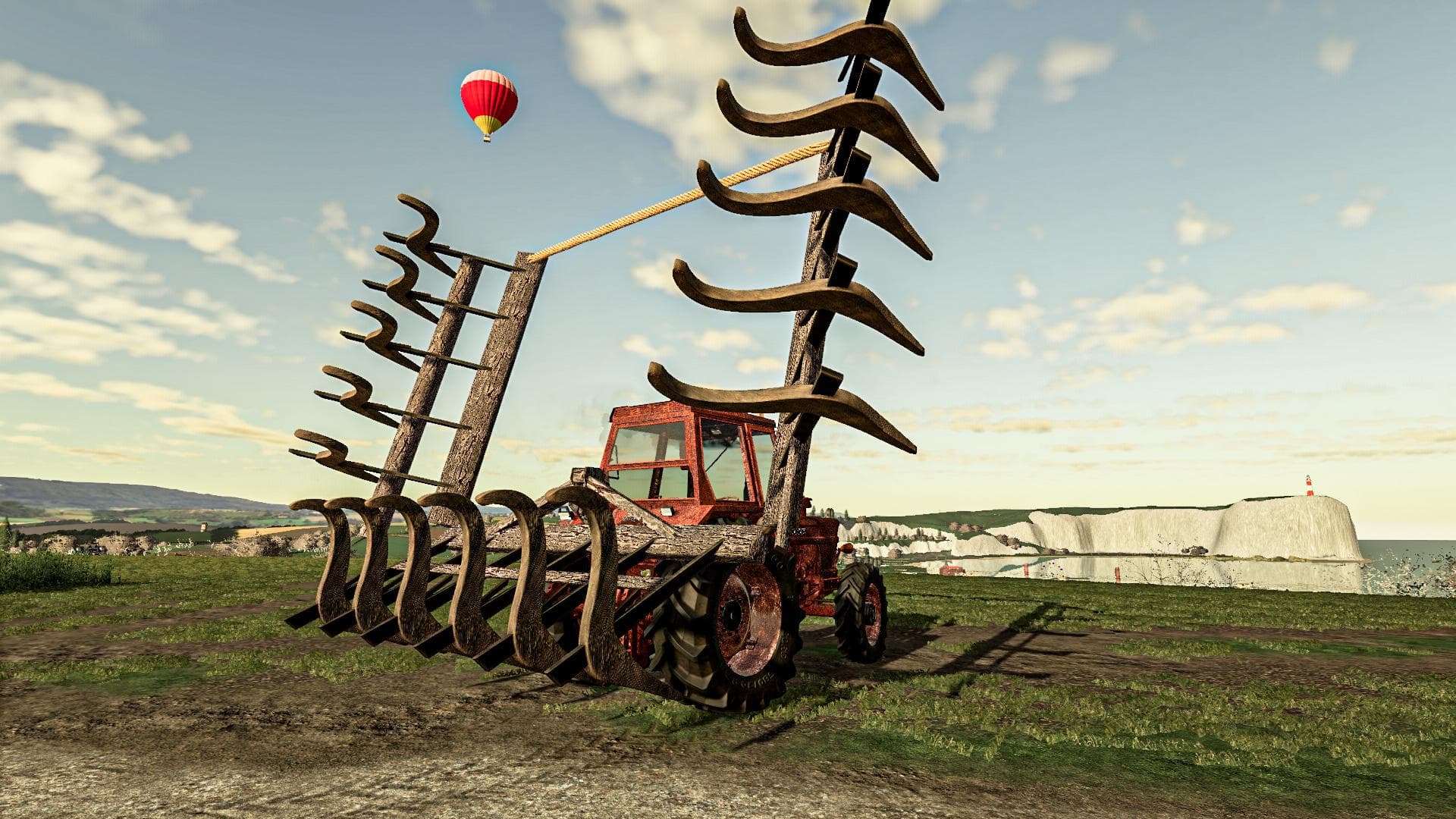 RUSTY TRACTOR WITH OLD PLOW 3