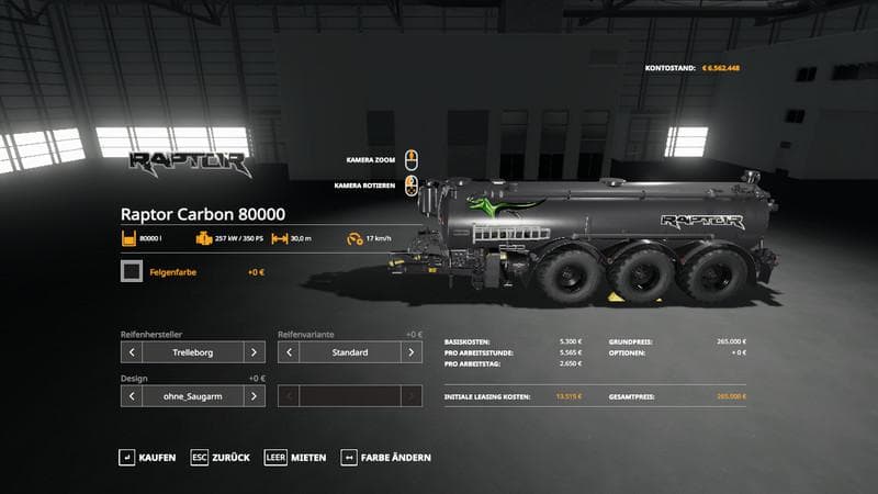 Raptor Carbon 80000 3