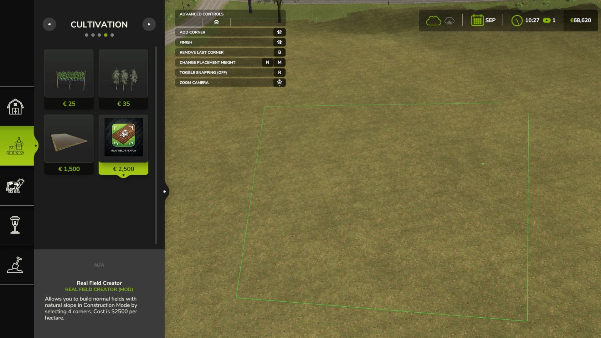Real Field Creator