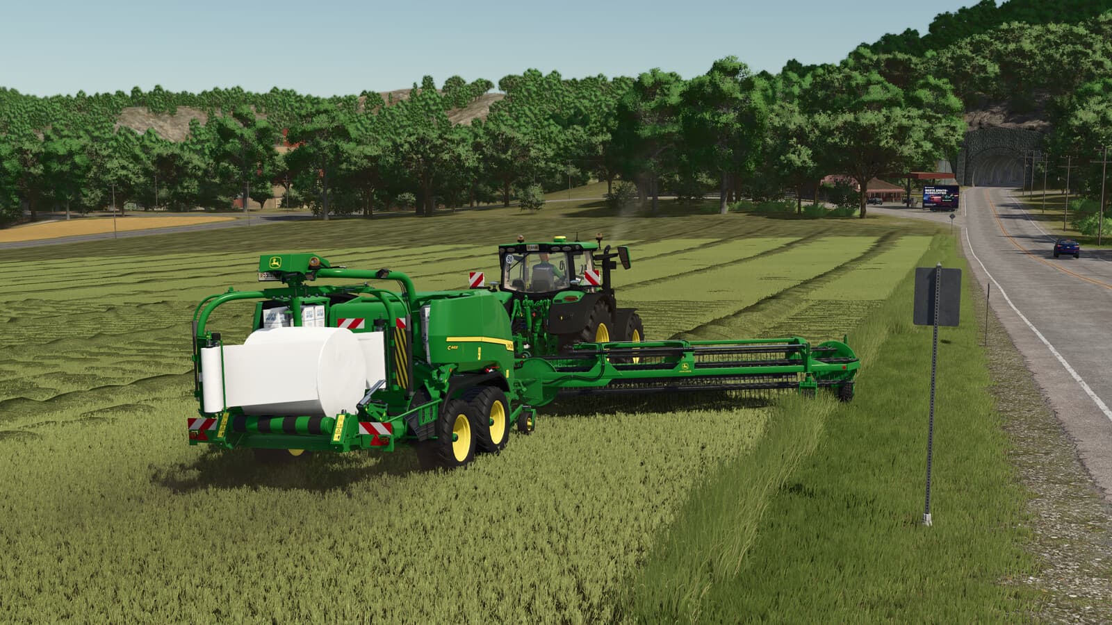 Round Balers Pack With Windrower 5
