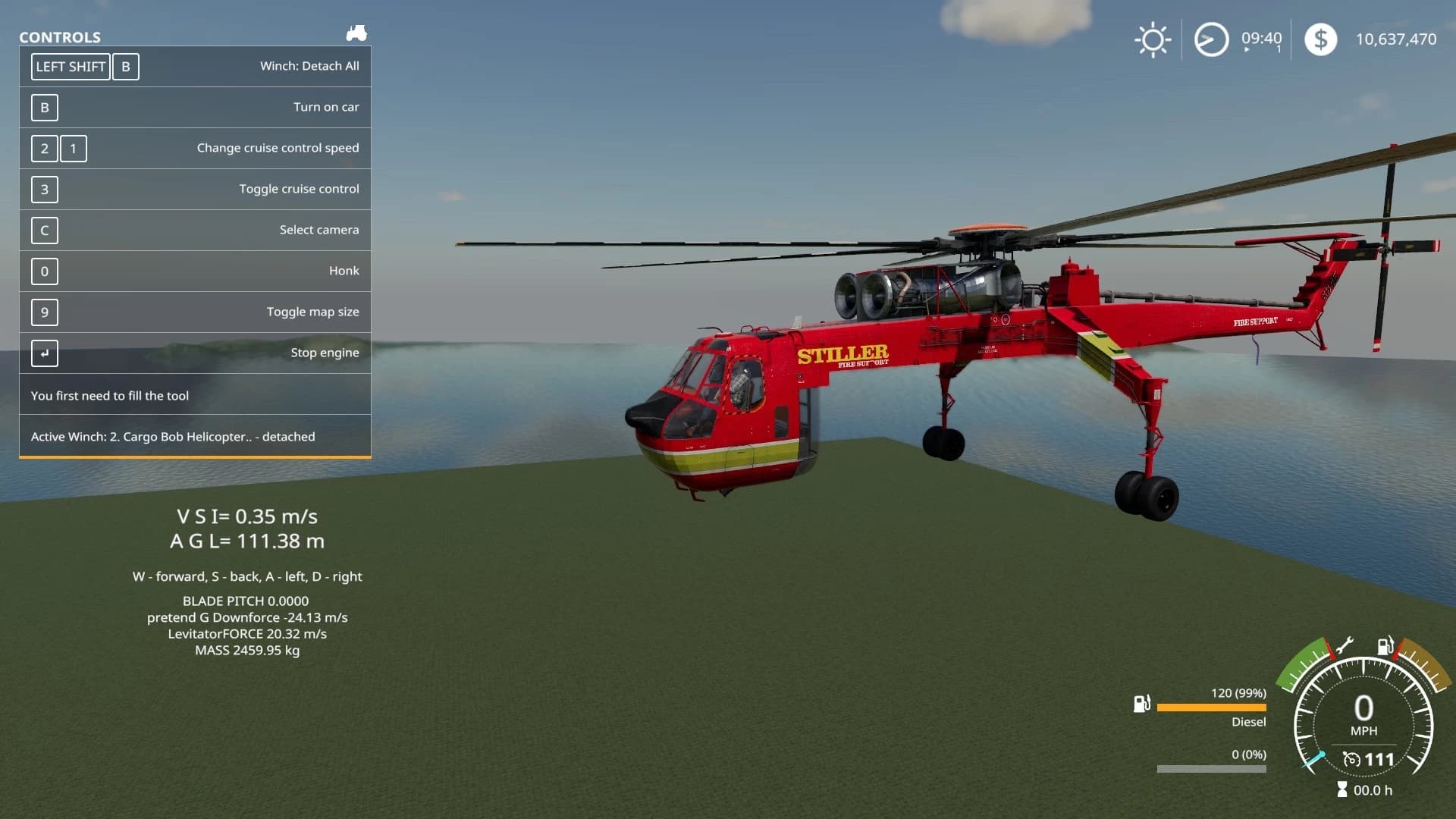 S64 SKYCRANE / STILLER FIRE SUPPORT 2