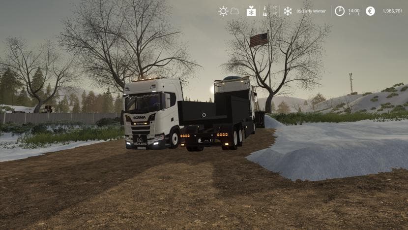 SCANIA TIPPER WITH PLOW 4