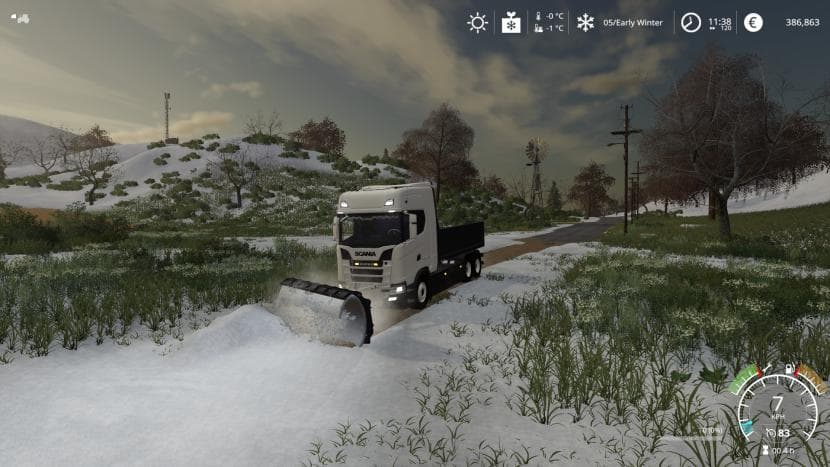 SCANIA TIPPER WITH PLOW 3