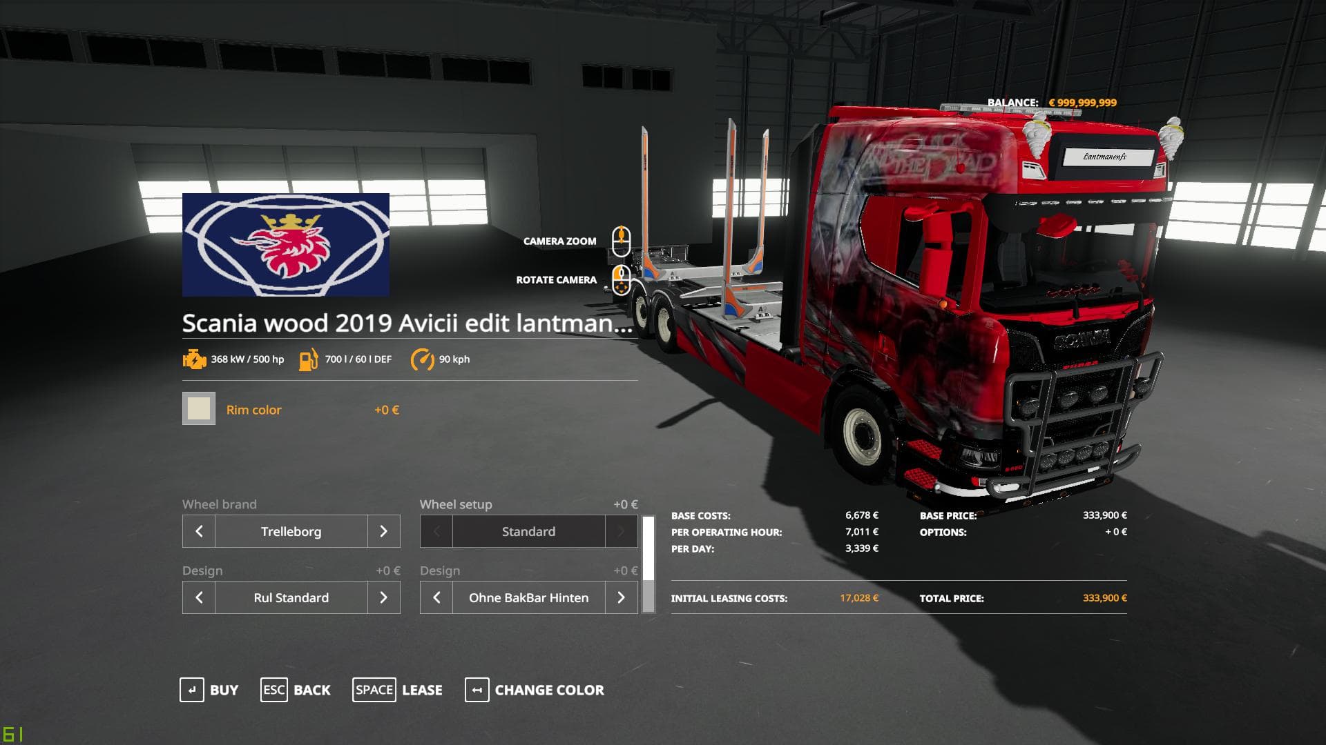 SCANIA WOODTRUCK AND TRAILER