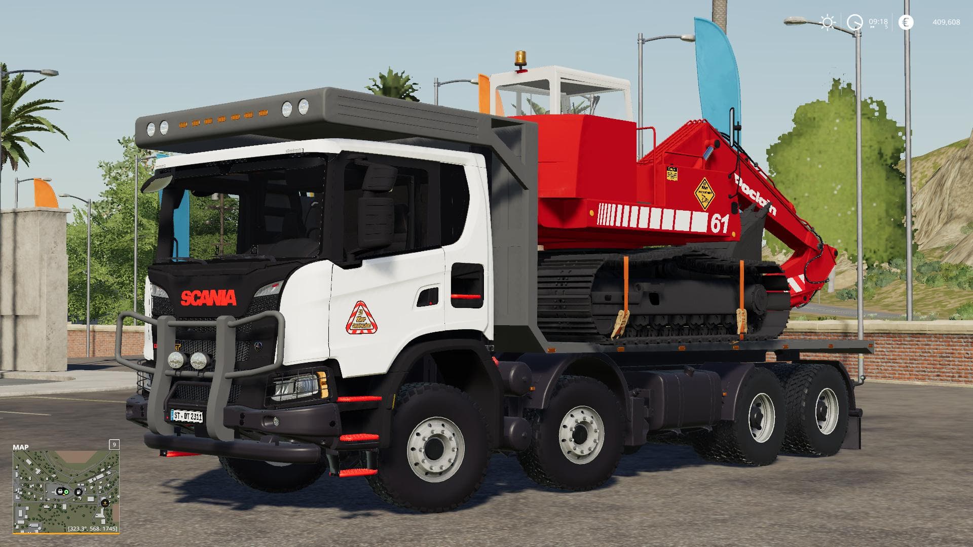 SCANIA XT 8X8 FLAT BED 4