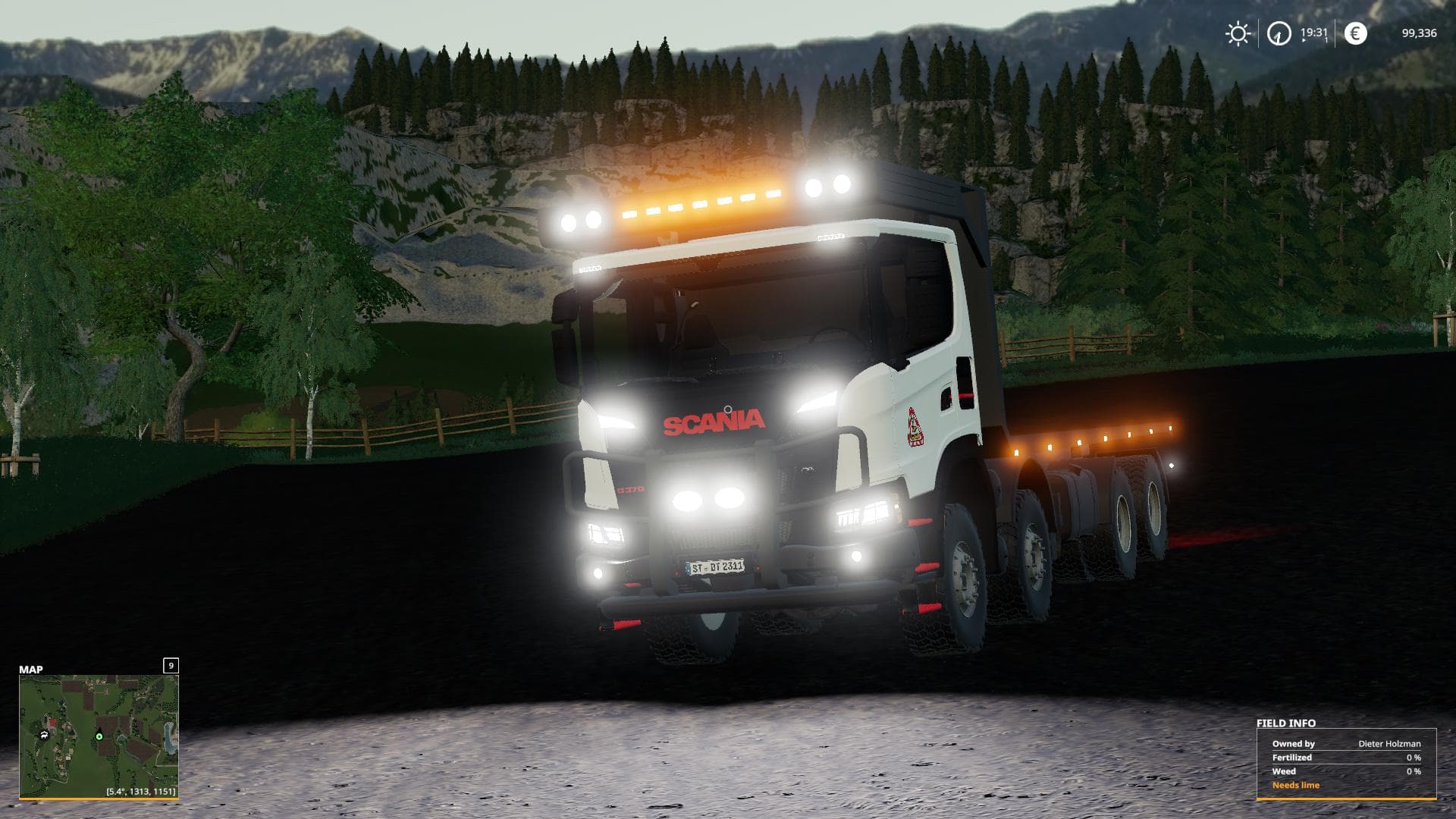 SCANIA XT 8X8 FLAT BED 3