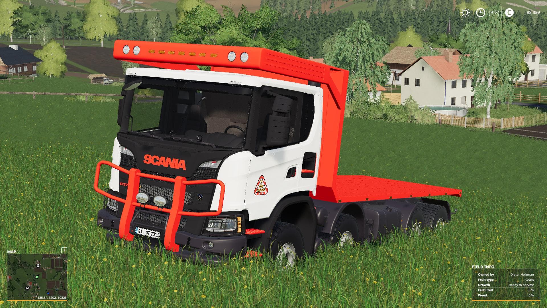 SCANIA XT 8X8 FLAT BED 2