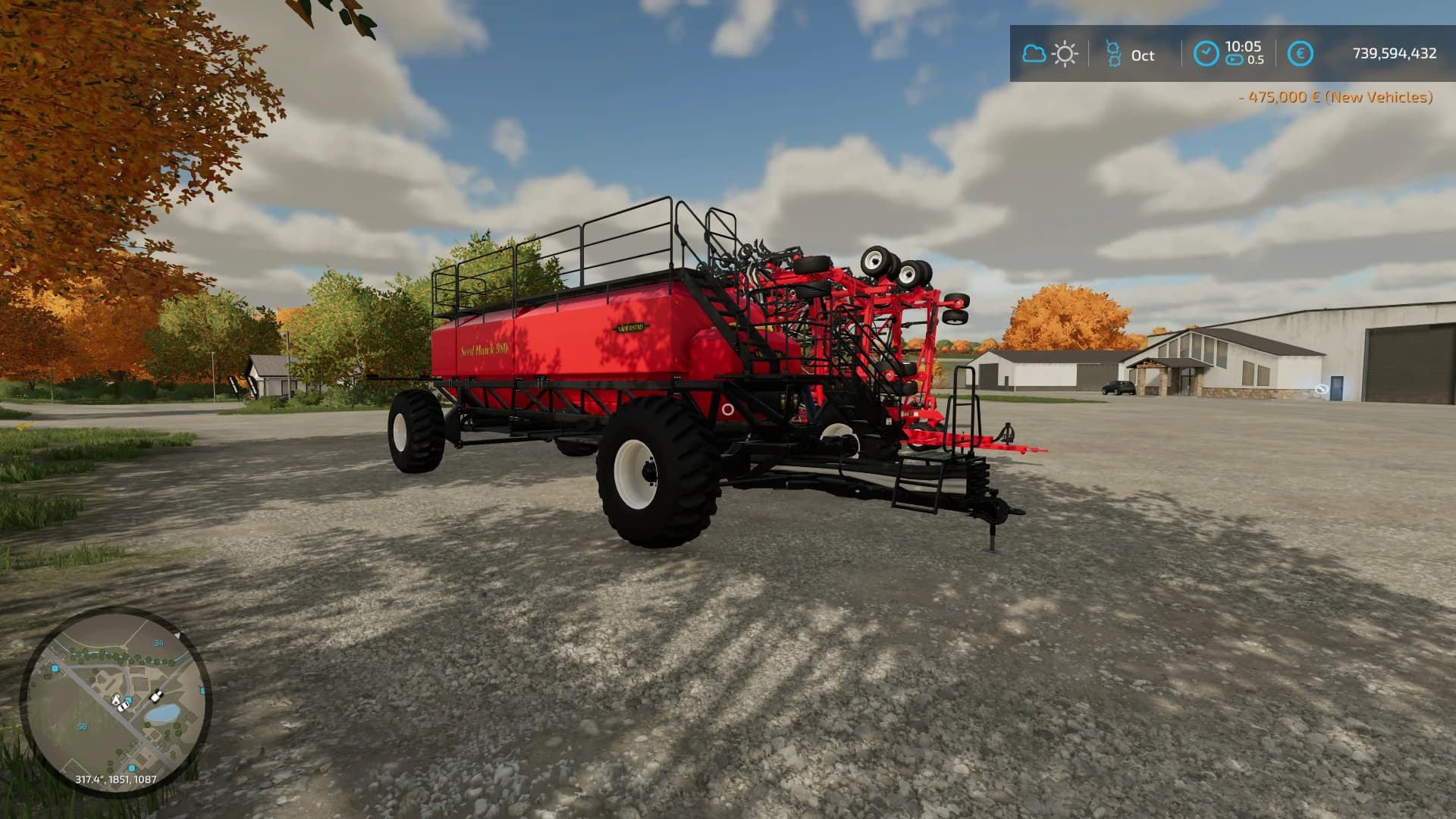 SEED HAWK 980 AIR CART & XLAIRDRILL84 3