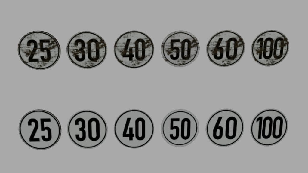 SHEET METAL SIGN WITH SPEED STICKER (PREFAB) 3
