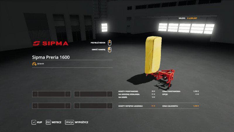 SIPMA PRERIA 1600 2