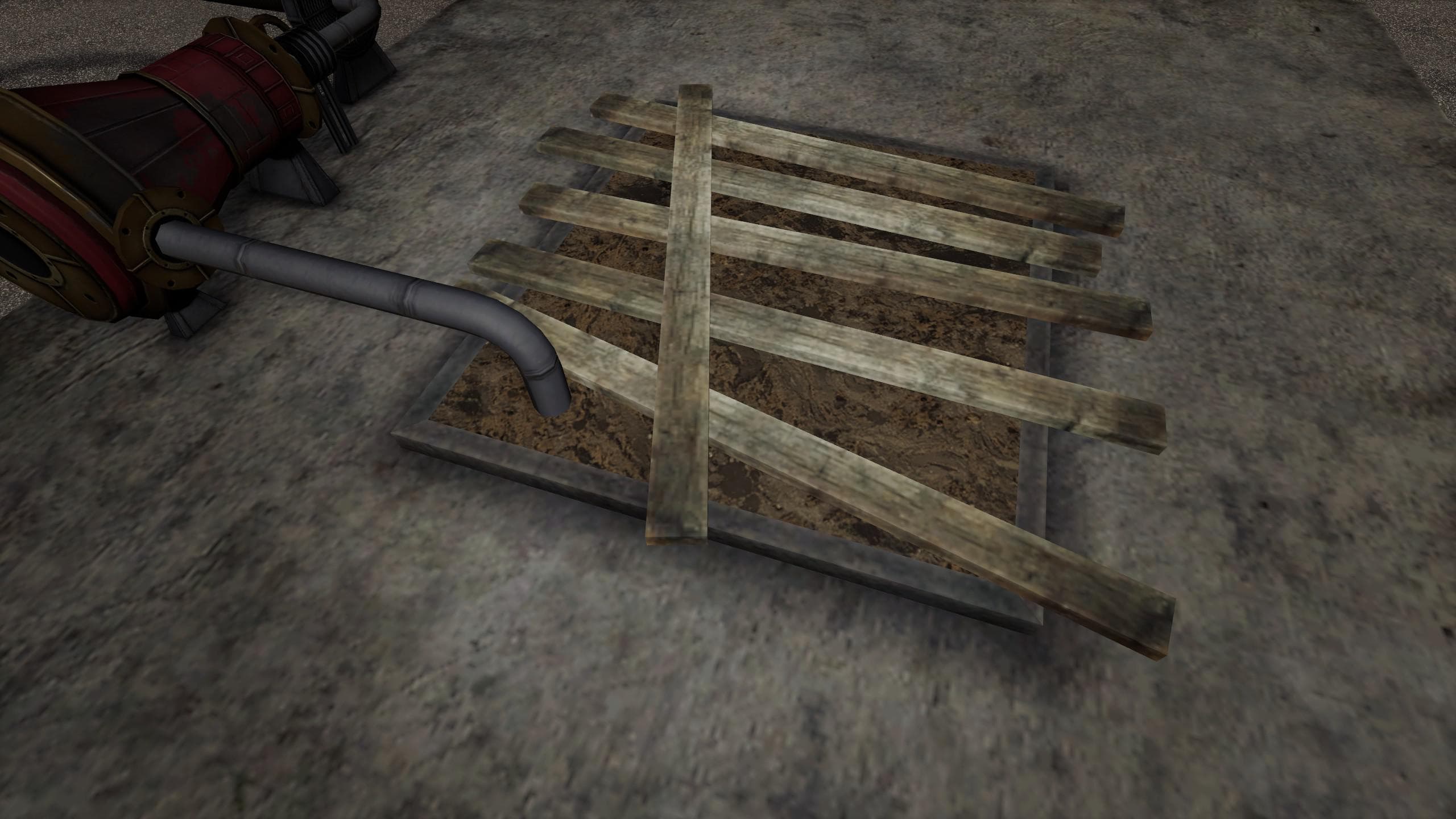 SLURRY PIT WITH HOSE SYSTEM