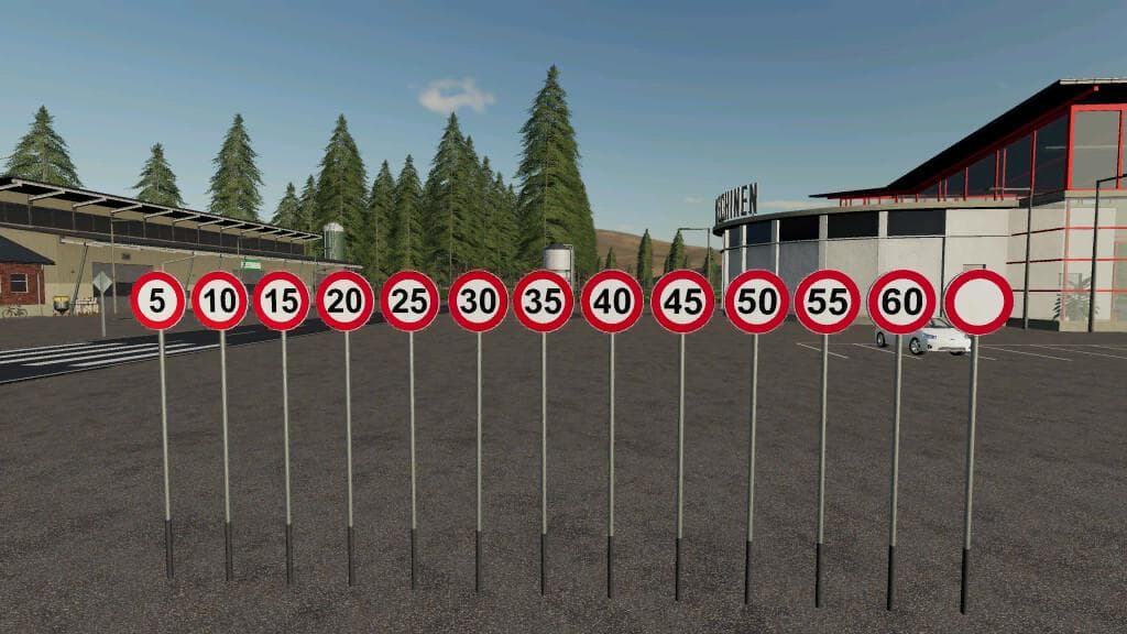 SPEED LIMIT/RESTRICTION SIGNS (PREFAB) 2