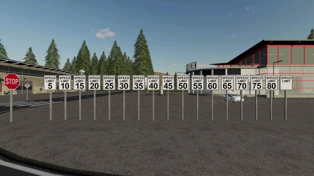 SPEED LIMIT/RESTRICTION SIGNS (PREFAB)