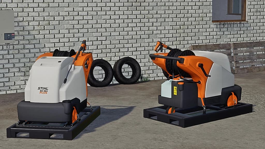 STIHL RE581 WITH TRAILER 2