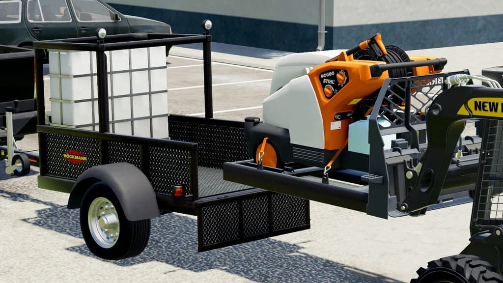 STIHL RE581 WITH TRAILER
