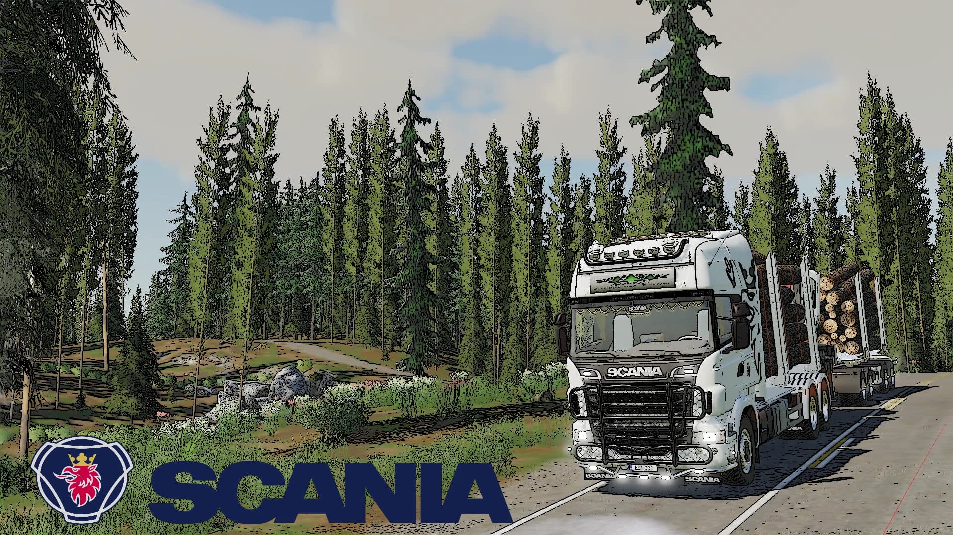 Scania R730S Timber Truck 4