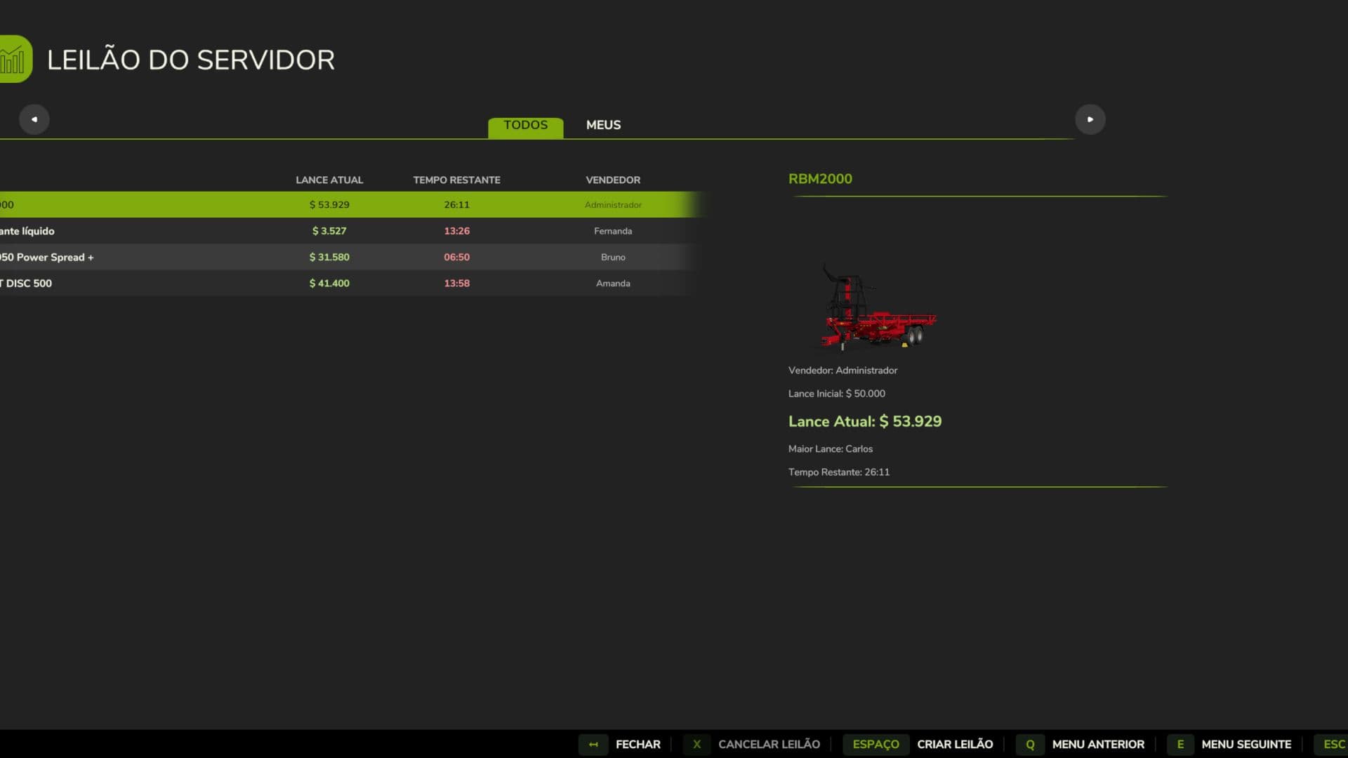 Server Auction
