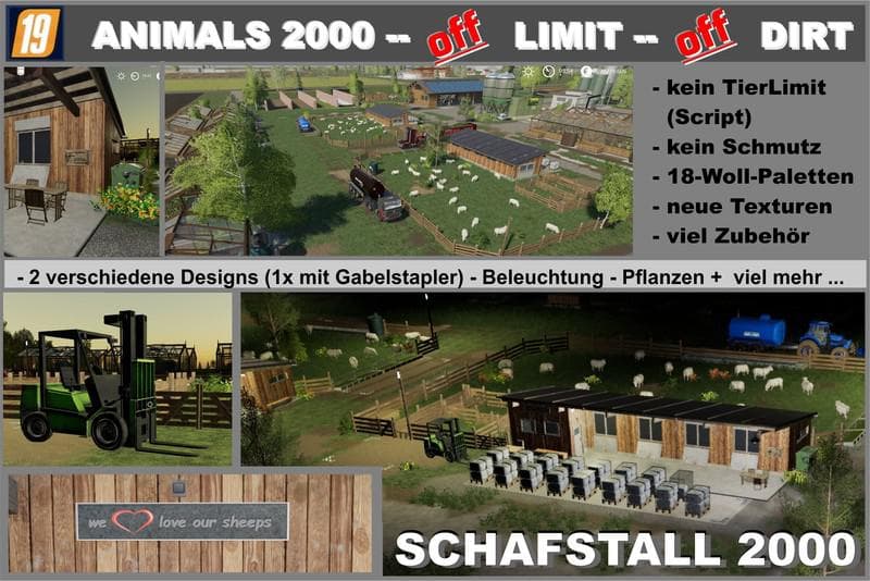 Schafstall 2000 - with Animal Pen Extension 5