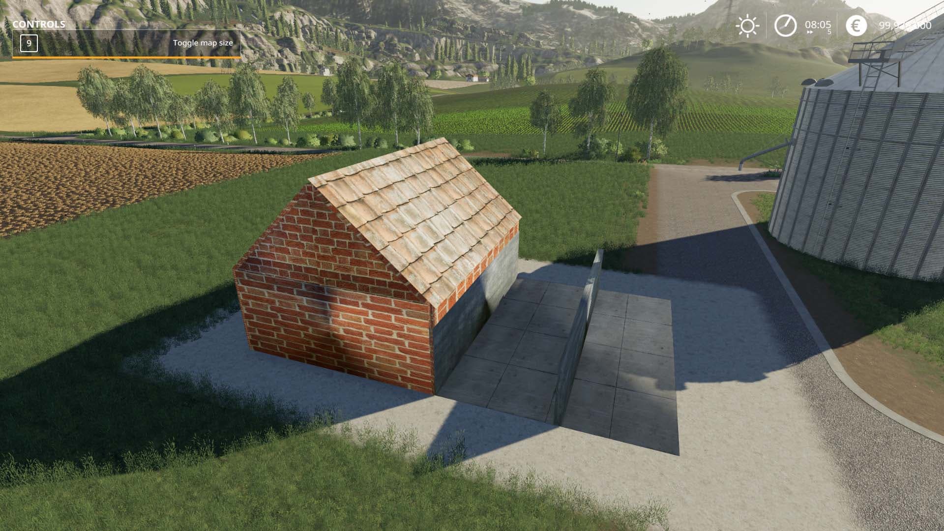 Silo with hall