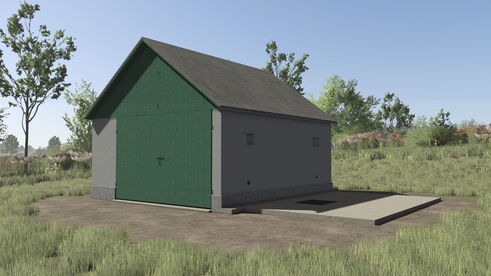 Small old vehicle workshop