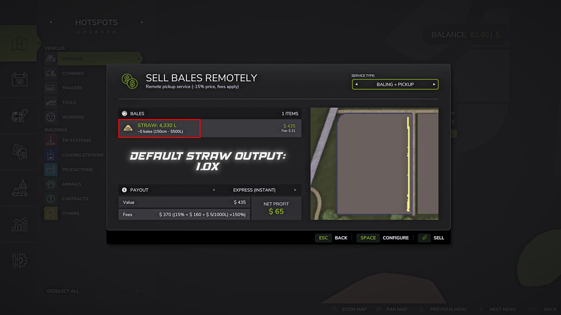 Straw output control 3