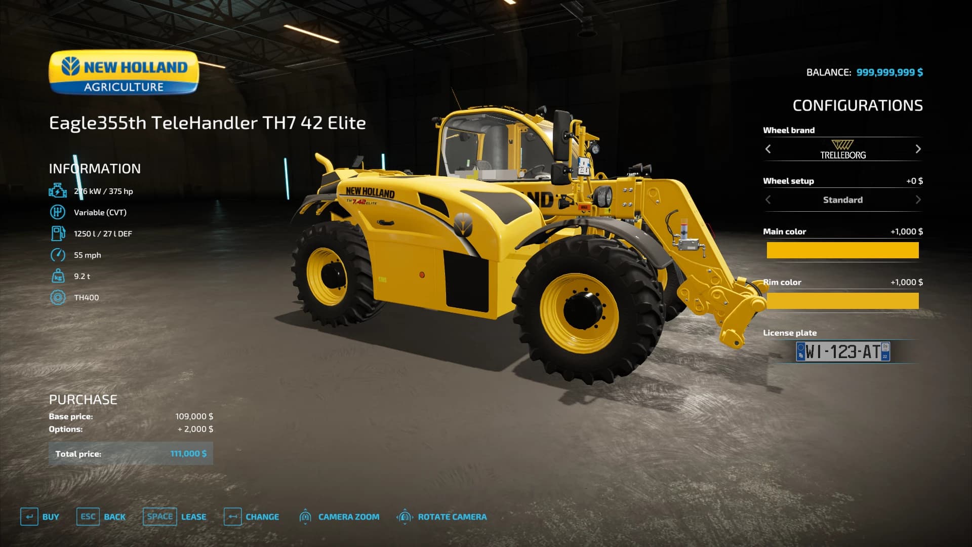TELEHANDLER TH7 42 ELITE 2