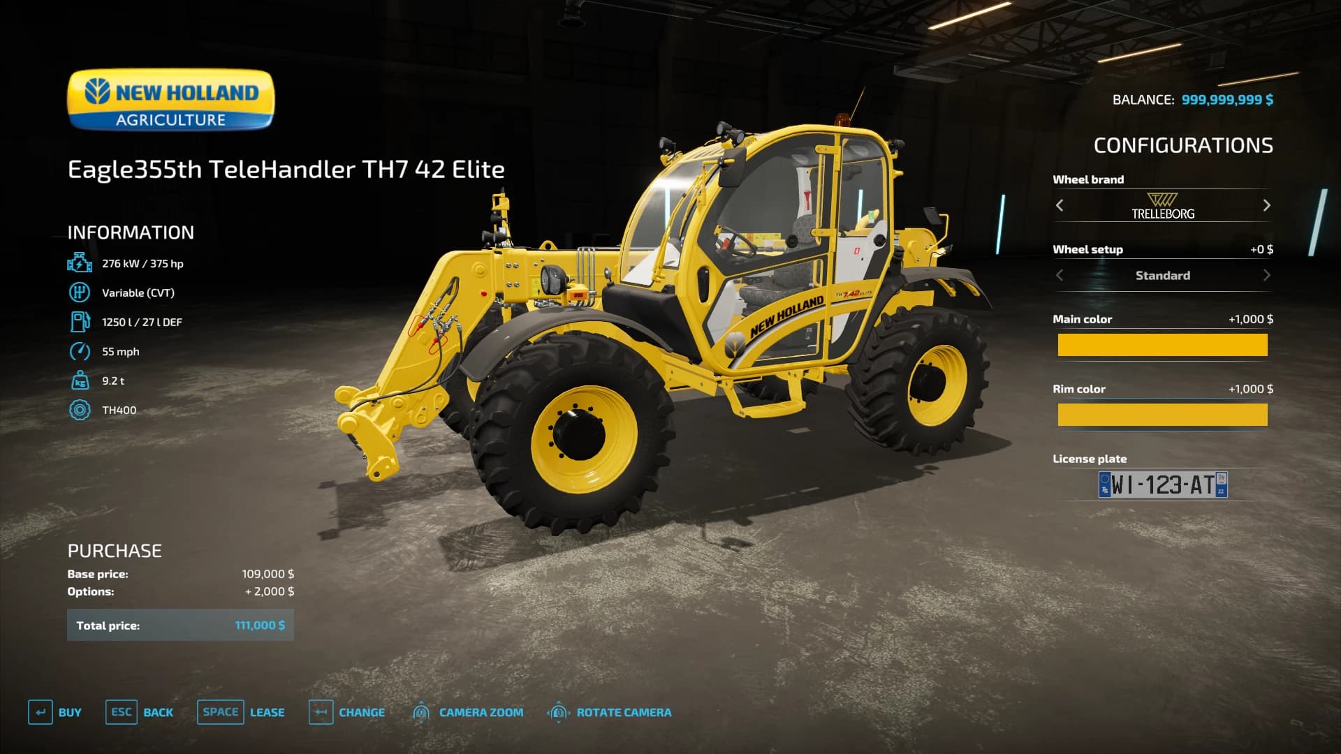 TELEHANDLER TH7 42 ELITE