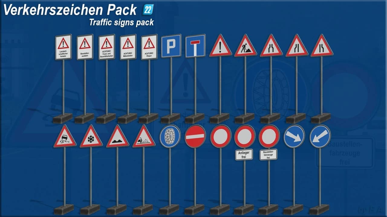 TRAFFIC SIGN PACK (PORTABLE) 4