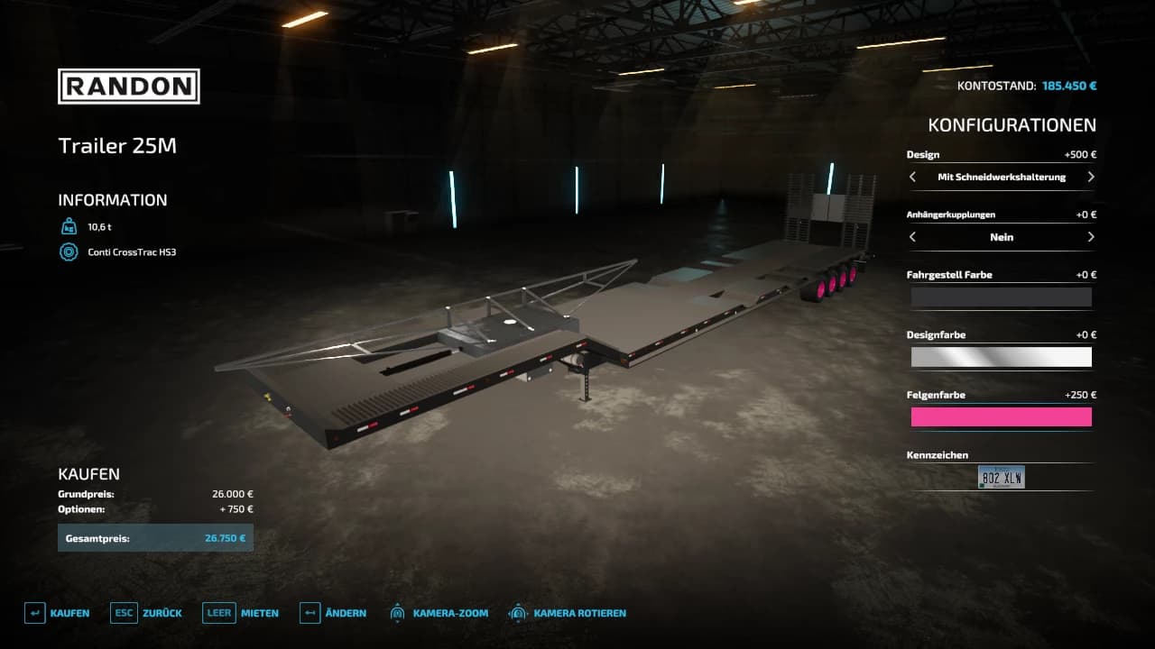 TRANSPORT TRAILER 25M 2