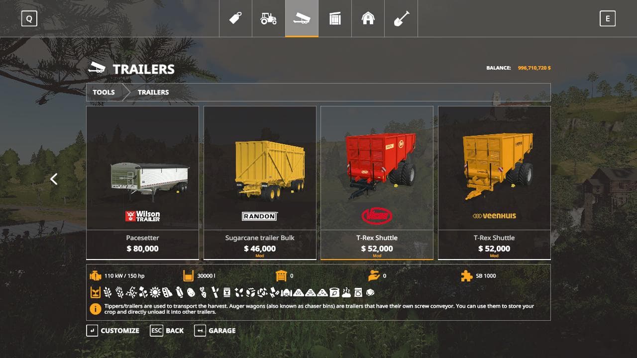 TREX SHUTTLE BULK