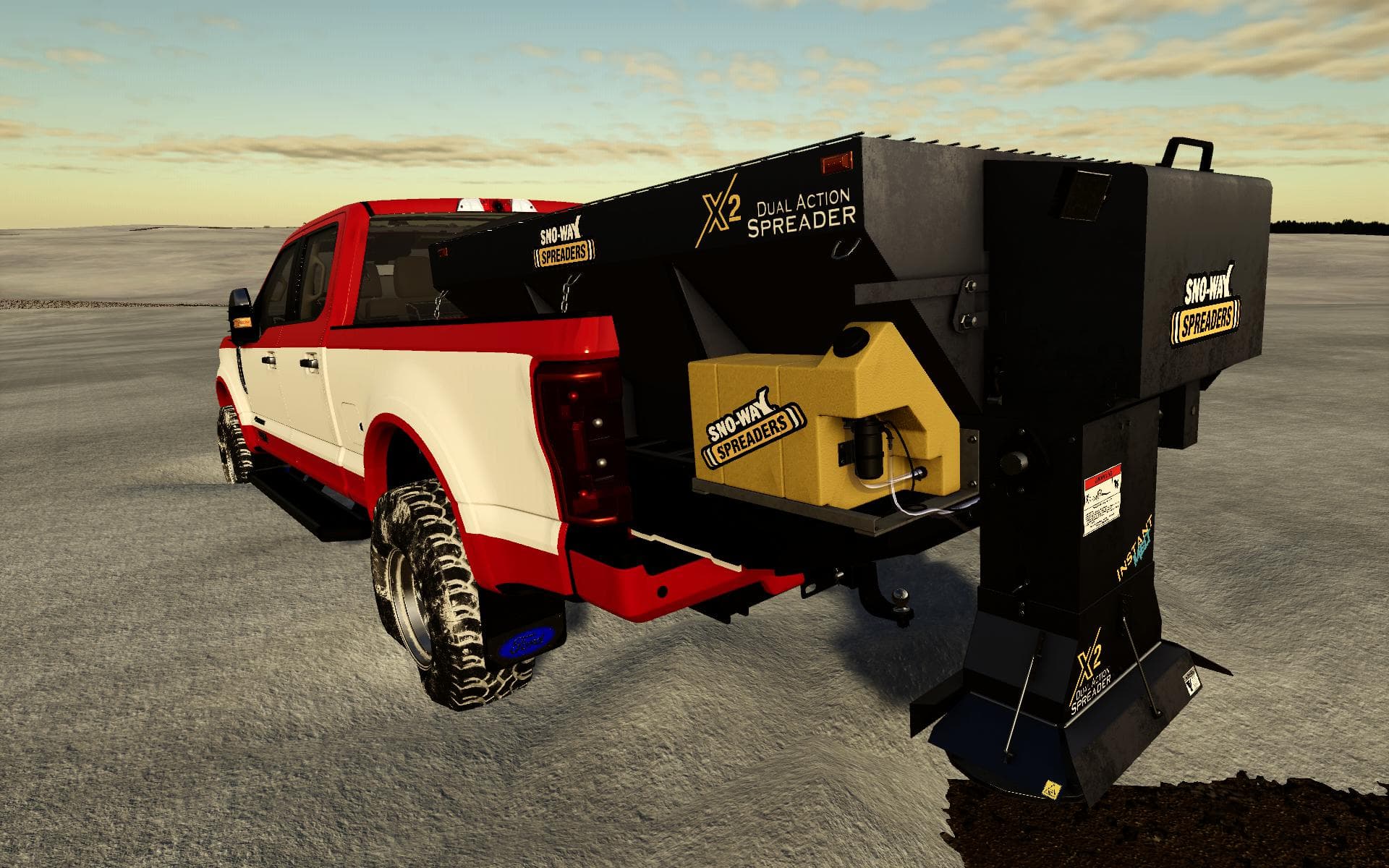 TRUCK MOUNTED SALT SPREADER