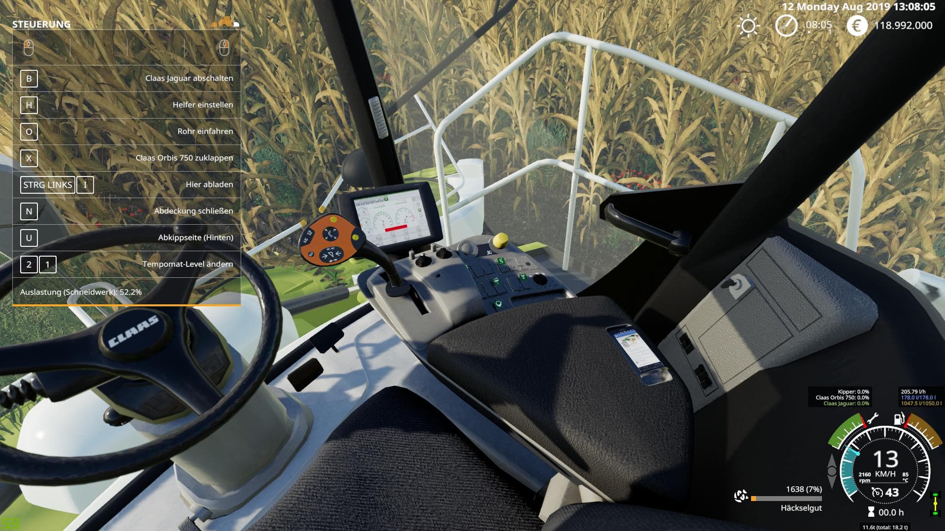 Threshing Flow Indicator