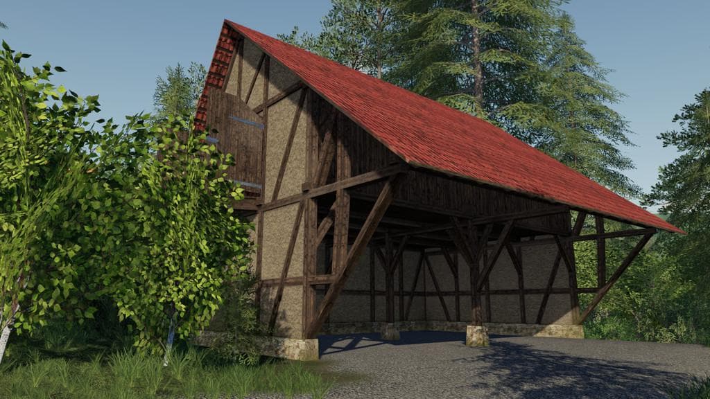 Timberframe Barn With Attic