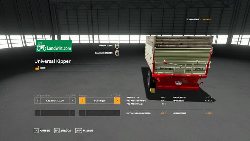 Trailer pack Gullefass 3000l 2