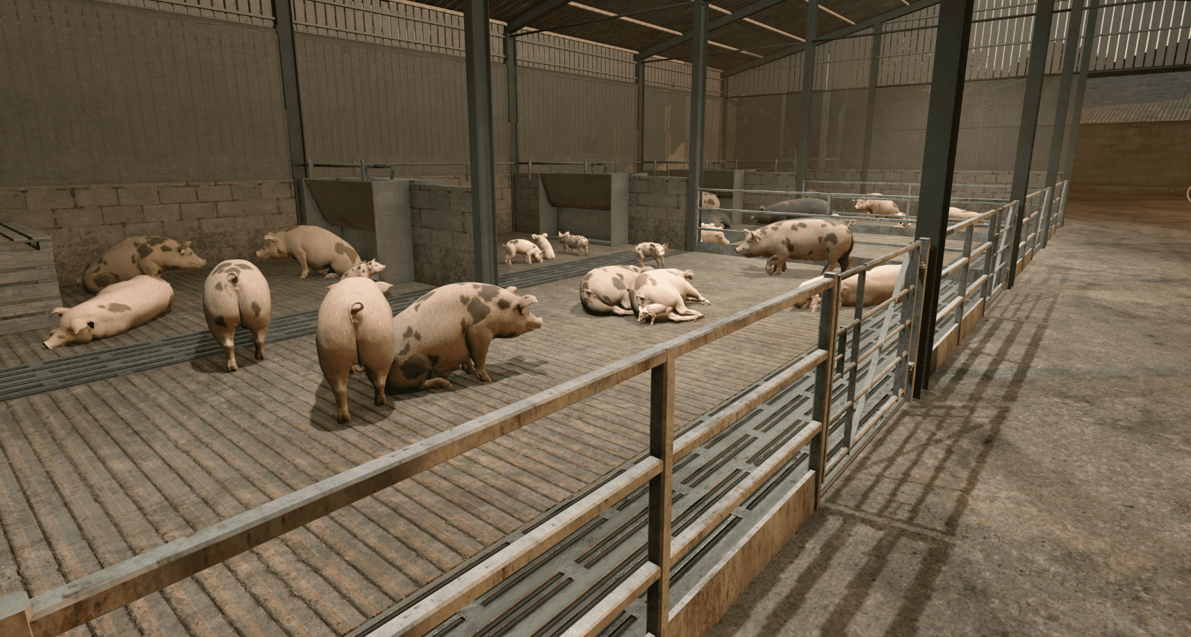 UK 4 Bay Pig Shed 3