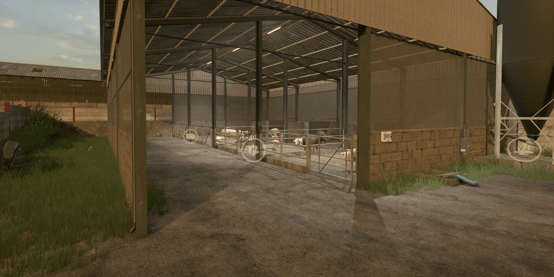 UK 4 Bay Pig Shed 2