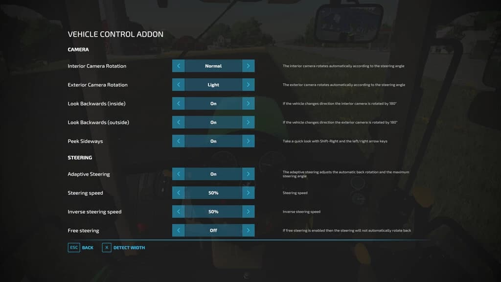 VEHICLE CONTROL ADDON 4