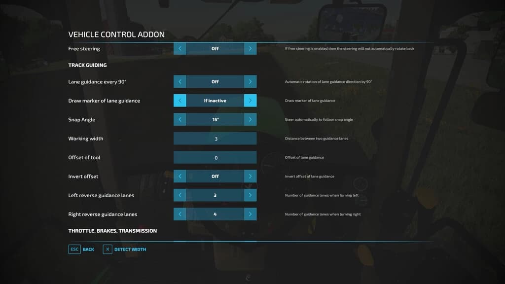 VEHICLE CONTROL ADDON 2