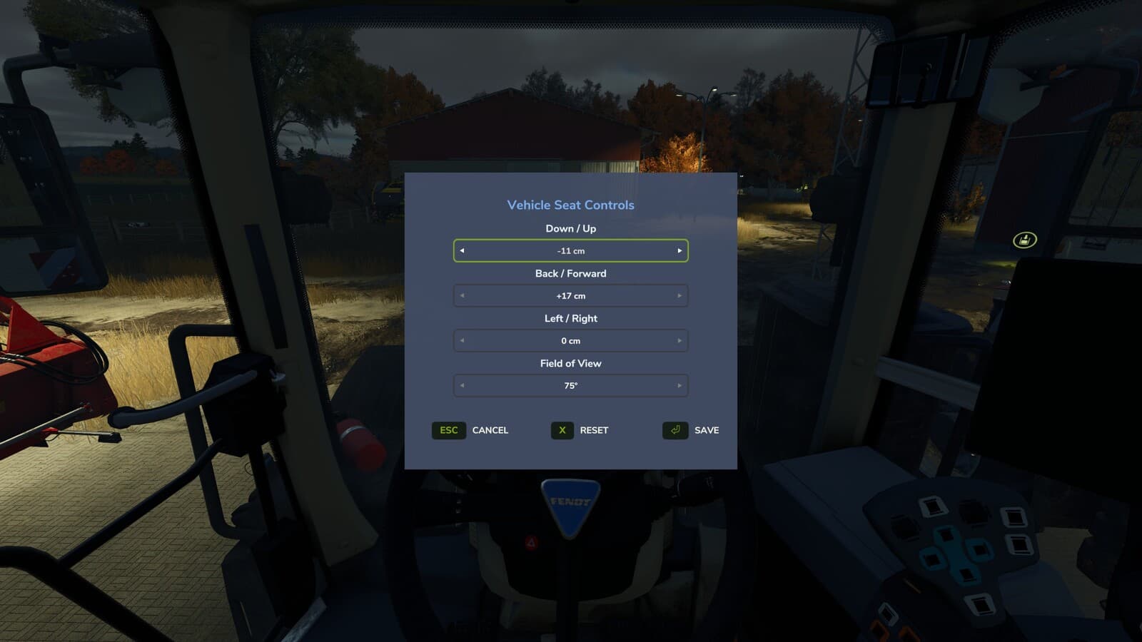 Vehicle Seat Controls 3