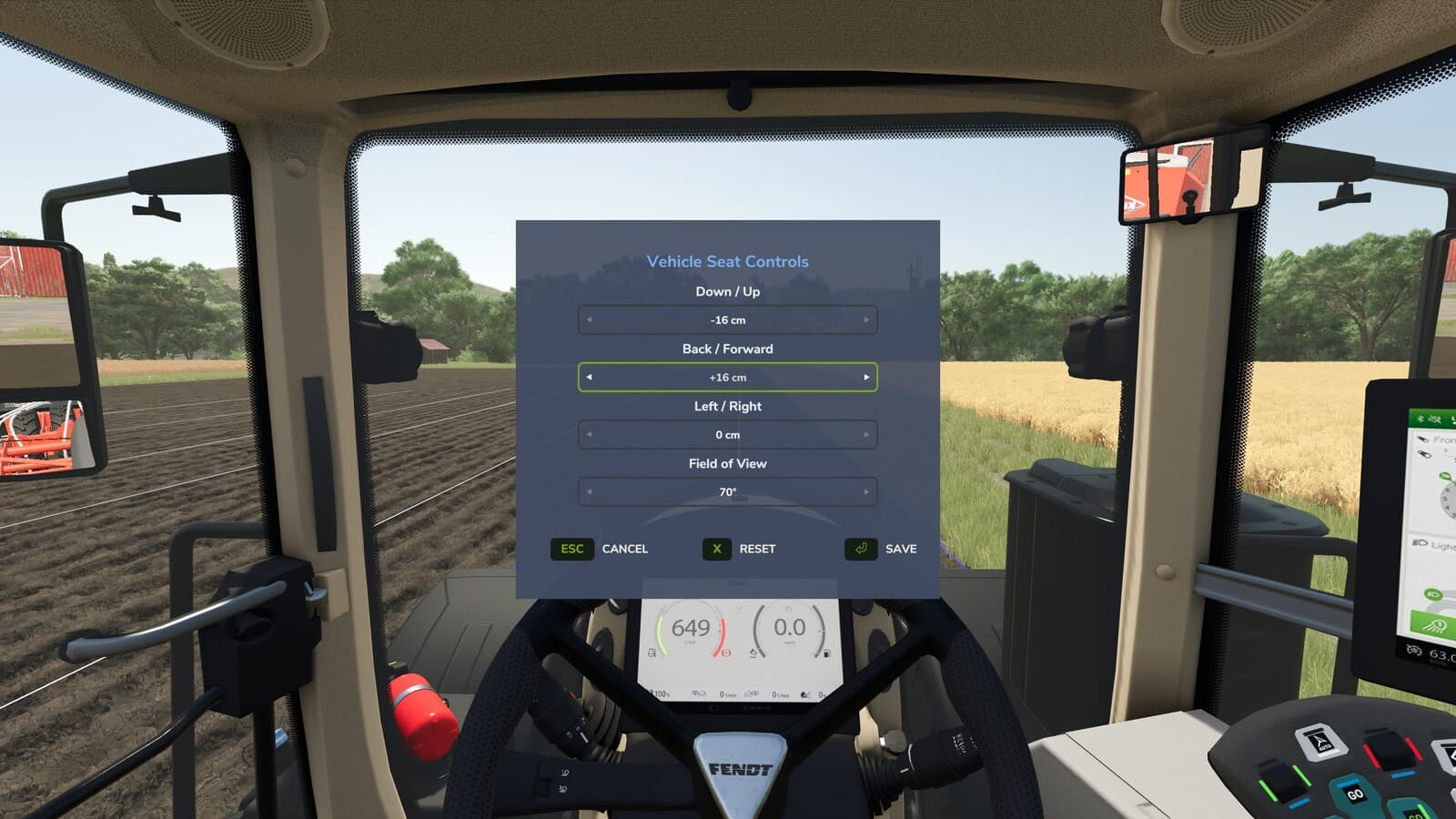 Vehicle Seat Controls 2