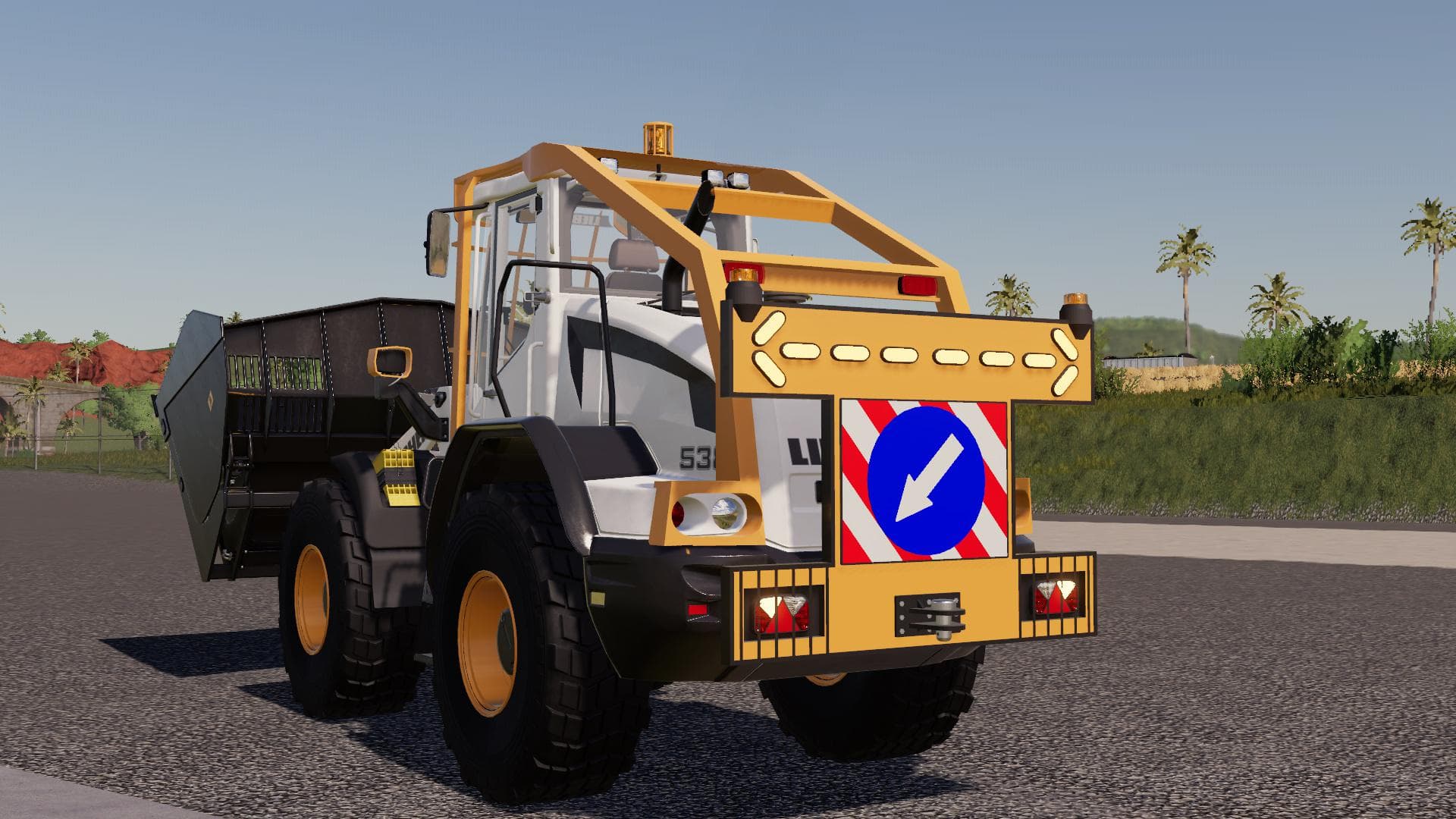 WHEEL LOADER WARNING SIGN